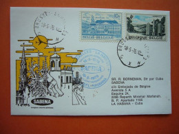 Avion / Airplane / SABENA / First Sabena Flight Brussels-La Habana / Mai 18,1976 - Sonstige & Ohne Zuordnung