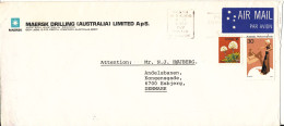 Australia Cover Sent Air Mail To Denmark Perth 9-9-1977 - Briefe U. Dokumente