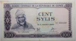 Guinée - 100 Sylis - 1971 - PICK 19 - TTB - Guinea