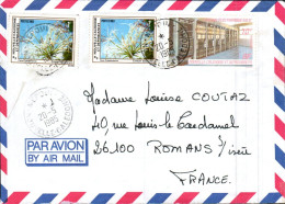 NOUVELLE CALEDONIE AFFRANCHISSEMENT COMPOSE SUR LETTRE POUR LA FRANCE 1990 - Storia Postale