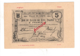 Dison Bon De Caisse De 5 Francs - Dison