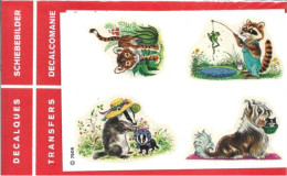 DECALQUES, TRANFERS, DECALCOMANIE Cadox Avec Motif: ANIMAUX N° 7506 Lion, Chien, ... Humour - Andere & Zonder Classificatie