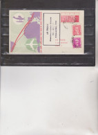 BUSTA   AIR  FRANCE  PREMIERE LIAISON  DIRECT  :  RIO  -  MADRID  1963 - Storia Postale