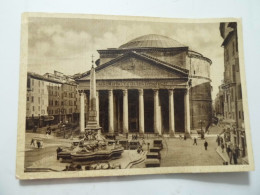 Cartolina Viaggiata "ROMA Pantheon" 1937 - Panteón