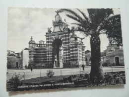 Cartolina Viaggiata "CATANIA Piazza Palestro E Porta Garibaldi" 1953 - Catania