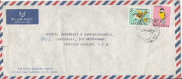 Australia Air Mail Cover Sent To Germany Cheltenham 13-5--1966 BIRD Stamps - Cartas & Documentos