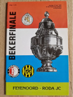 Programme Feyenoord - Roda JC - 10.5.1992 - Dutch Cup Final - Holland - Programm - Football - KNVB Beker Finale - Libros