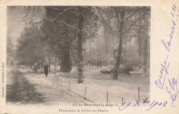 Le Mans * La Promenade Du Jardin Des Plantes Sous La Neige , En Hiver - Le Mans