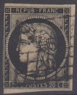 FRANCE -  N° 3  - Cote :  65 € - 1849-1850 Ceres