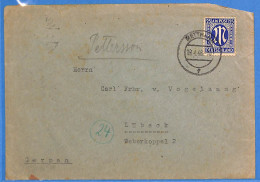 Allemagne Bizone 1946 Lettre De Mettmann (G23302) - Briefe U. Dokumente