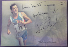 Thierry PANTEL - Dédicace - Hand Signed - Autographe Authentique - Athlétisme