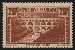 N°262, Pont Du Gard, 20fr Chaudron-clair, Type IIB, Neuf * Trace De Ch. - TB - Unused Stamps