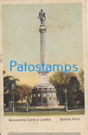 214430 ARGENTINA BUENOS AIRES MONUMENTO GRAL LAVALLE SPOTTED POSTAL POSTCARD - Argentina