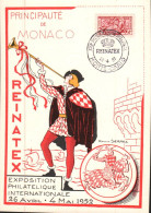MONACO C1952 EXPO PHILA REINATEX - Postmarks
