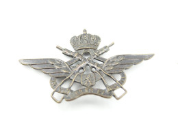 Militaria - INSIGNIA : Cap Badge Kepie : Luchtmacht Korporaal Para Force Protection & Predecessors - België Belgium - Andere & Zonder Classificatie