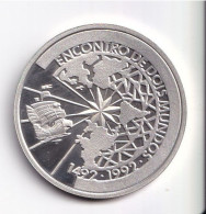 MONEDA PLATA DE BRASIL DE 500 CRUZEIROS DEL AÑO 1991 ENCUENTRO ENTRE DOS MUNDOS (COIN)(SILVER-ARGENT) - Equateur