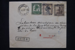 CONGO BELGE - Enveloppe En Recommandé De Leopoldville Pour Paris En 1947 - L 147299 - Lettres & Documents