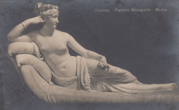 CARTOLINA  ROMA,LAZIO-PAOLINA BONAPARTE-CANOVA-STORIA,MEMORIA,CULTURA,RELIGIONE,IMPERO ROMANO-NON VIAGGIATA - Museen