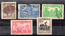 Cuba Serie Nº Yvert 212/16 O - Oblitérés