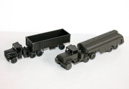 ROCO MINITANK HO - Z-195 Et M52 CAMION CITERNE CARBURANT US + CAMION TRANSPORT - MODELE REDUIT MILITAIRE (1712.12.1) - Schaal 1:87