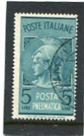 ITALY/ITALIA - 1947  5 L  PNEUMATICA  FINE USED - Correo Urgente/neumático