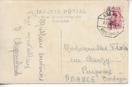 ESPAGNE Poste Ferrovière Cachet AMB.DESC Norte Exprese Sur Timbre Surchargé Républica Espagnola 1933       ...G - Autres & Non Classés