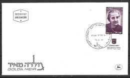 ISRAËL. N°785 De 1981 Sur Enveloppe 1er Jour. Golda Meir. - FDC