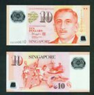 SINGAPORE - 2017 10 Dollars UNC - Singapore