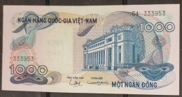 South Viet Nam Vietnam 1000 1,000 Dông AU Banknote Note 1969-71 / Pick # 28 / 02 Photos - Viêt-Nam