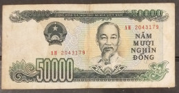Vietnam Viet Nam 50000 50,000 Dong VF Banknote Note 1994 - Pick # 116 / 02 Photos - Vietnam