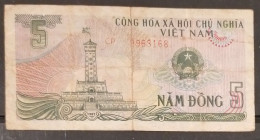 Vietnam Viet Nam 5 Dong VF Banknote Notes 1985 PICK # 92a - Vietnam