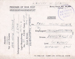 4813 108  Kriegsgefangenenpost Von German P.W. Working Camp 151 28.11.46 Wolverhampton Nach Mainaschaff - Oorlog 1939-45