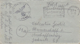 4813 111  Feldpost 25.9.44 Potsdam  1 Nach Aschaffenburg Stempel: Vorsicht Mit Feuer In Wald Und Heide  Mit Brief - Oorlog 1939-45
