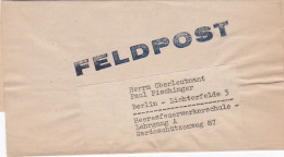 4813 122  Feldpost Umschlag  Für Zeitung?? Nach Berlin - Oorlog 1939-45