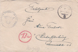 4813 127  Feldpost B 01.10.44 Von Feldpostnummer 42031 Nach Aschaffenburg Mit Brief Aus Ungarn - Oorlog 1939-45