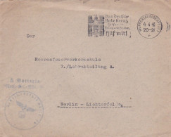 4813 165  Umschlag Von Wuppertal-Elberfeld 7 / 4.4.40 Nach Berlin-Lichterfelde Stempel:3. Artil.-Ersatz Abtlg - Oorlog 1939-45