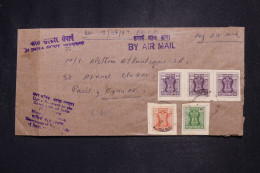 INDE - Timbres De Service Sur Enveloppe Pour Paris Par Avion -  L 147330 - Lettres & Documents