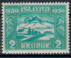 ISLANDA 1930 MILLENARIO DEL PARLAMENTO ISLANDESE 2 K. MH/* - Unused Stamps