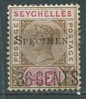 SEYCHELLES - Yvert N° 19 (*) Surchargé SPECIMEN - Pa 26015 - Seychelles (...-1976)