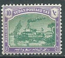 Soudan Anglais - Taxe   - Yvert N°7 * - Pa 26024 - Soedan (...-1951)