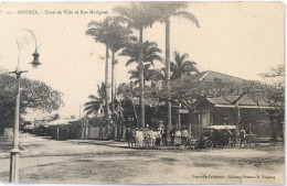 C. P. A. : Nouvelle Calédonie : NOUMEA : Hôtel De Ville Et Rue Marignan, Animé, Voiture, En 1917 - Nieuw-Caledonië