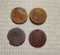 LOT De 4 Double Tournois à Déterminer   N° 719 - 1610-1643 Luigi XIII Il Giusto