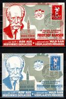 BELG.1958 1064 & 1065 FDC's EUROPA :FRIDTJOF NANSEN ,LE VILLAGE EUROPEEN A BRUXELLES - 1958