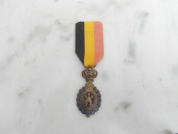 Ancienne Médaille Belge Décoration  Habileté Moralité - Profesionales / De Sociedad