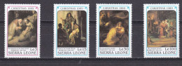 SIERRA LEONE Tableaux, Peinture, Painting, Rembrandt Yvert N°1069/72** MNH - Rembrandt