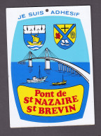 Carte Autocollant Adhesif Pont De SAINT NAZAIRE ST BREVIN - Saint Nazaire