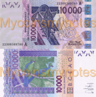 WEST AFRICAN STATES, IVORY COAST, 10000, 2022, Code A, PNew, UNC - West African States
