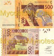 WEST AFRICAN STATES, BURKINA FASO, 500, 2023, Code C, PNEW, New Signature, UNC - États D'Afrique De L'Ouest