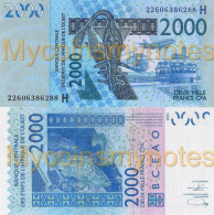 WEST AFRICAN STATES, NIGER, 2000 Francs, 2022, Code H, Pick New (Not In Catalog), UNC - États D'Afrique De L'Ouest