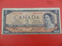 8831 - Canada 2 Dollars 1954 - ERROR CUT - Canada